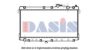 AKS DASIS 110380N Radiator, engine cooling
